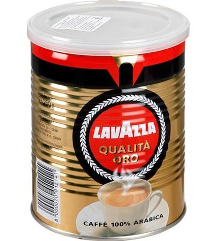 Кофе Lavazza Qualita Oro молотый в жестяной банке 250 г