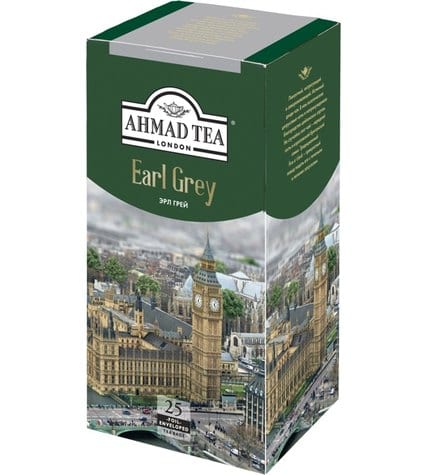Чай черный Ahmad tea Earl Grey в пакетиках 2 г 25 шт