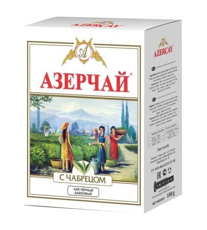 Чай черный Азерчай с чабрецом листовой 100 г