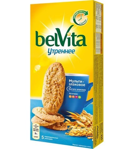 Печенье BelVita Утреннее витаминизированное со злаковыми хлопьями