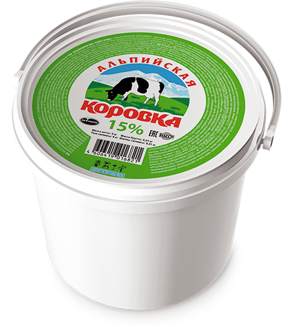 Молокосодержащий продукт Альпийская коровка 15% 5 кг