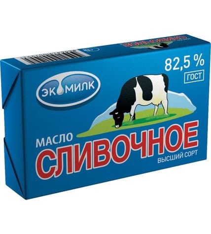Сливочное масло Экомилк 82,5 % 180 г
