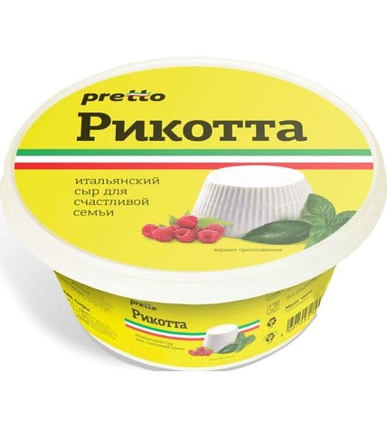 Творожный сыр Pretto Рикотта 30% 200 г