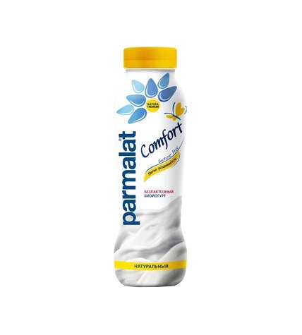 Биойогурт Parmalat Comfort питьевой безлактозный натуральный 290 г