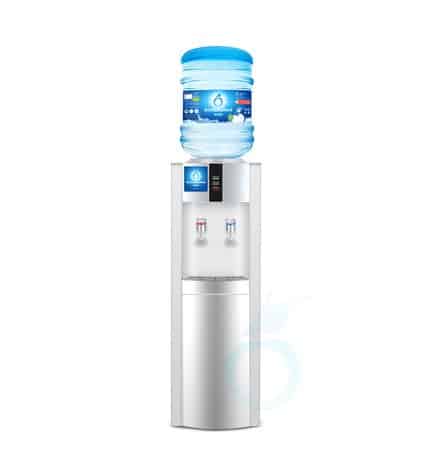 Кулер для воды напольный Ecotronic H1-LCE White со шкафчиком
