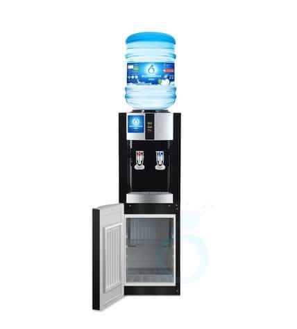 Кулер для воды напольный Ecotronic H1-LF Black c холодильником