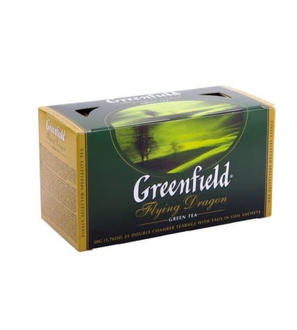 Greenfield Чай зеленый Flying Dragon 25 х 2 г