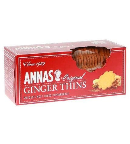 Anna's Original Печенье тонкое Имбирь 150 г