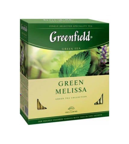Greenfield Чай зеленый Green Melissa 100 x 1,5 г
