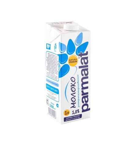 Parmalat Молоко ультрапастеризованное 1,8% 1 л