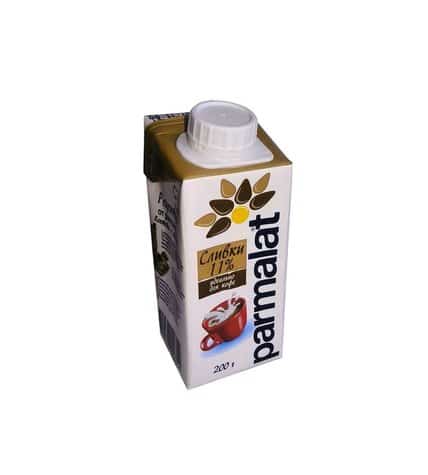 Parmalat Сливки питьевые ультрапастеризованные 11% 0,2 л