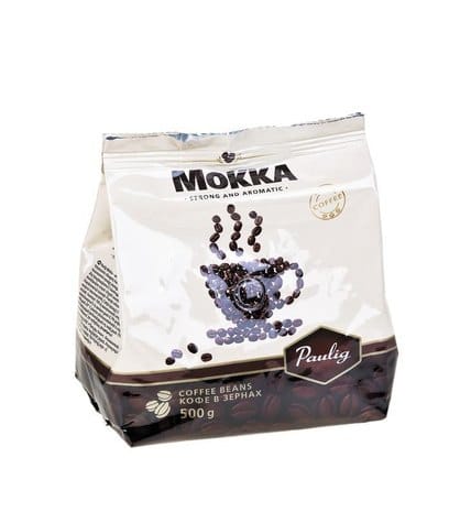 Paulig Кофе в зернах натуральный жареный Mokka 500 г