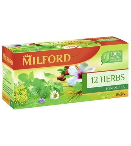 Milford Напиток чайный 12 трав 20 х 2,25 г