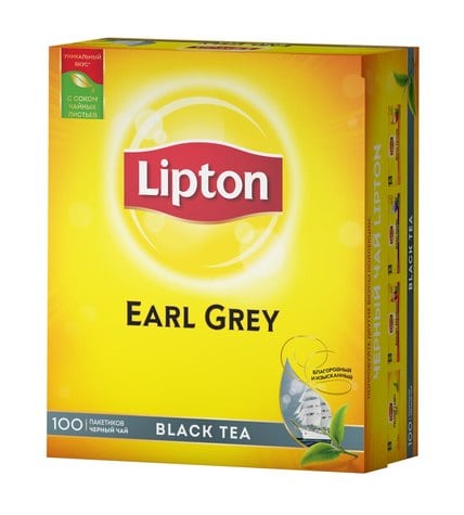 Lipton Чай черный пакетированный Earl Grey 100 х 2 г