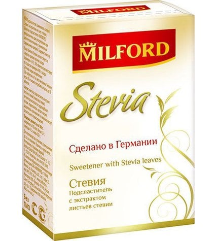 Milford Подсластитель с экстрактом листьев стевии Стевия 100 таблеток