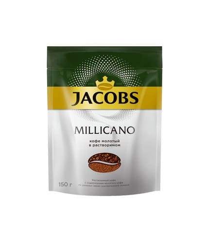 Jacobs Monarch Кофе молотый в растворимом Millicano 150 г