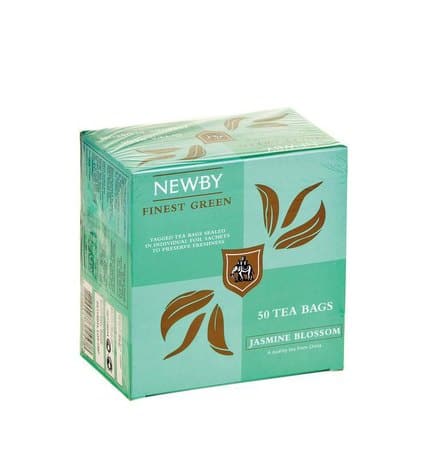 Newby Чай зеленый Цветок жасмина 50 х 2 г