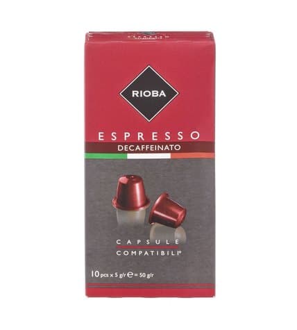 Rioba Капсулы для кофемашин Decaffein 10 х 5 г