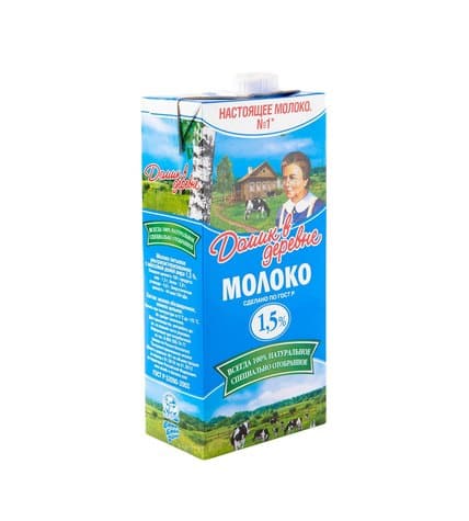 Домик в деревне Молоко ультрапастеризованное 1,5% 950 г