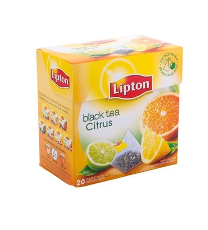 Lipton Чай черный Цитрус 20 х 1,8 г