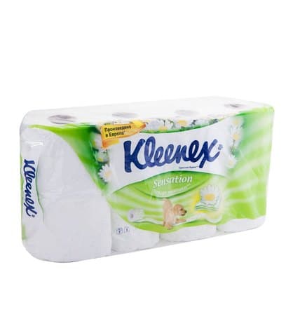 Kleenex Бумага туалетная трехслойная с ароматом Ромашка Aroma Care 8 рулонов