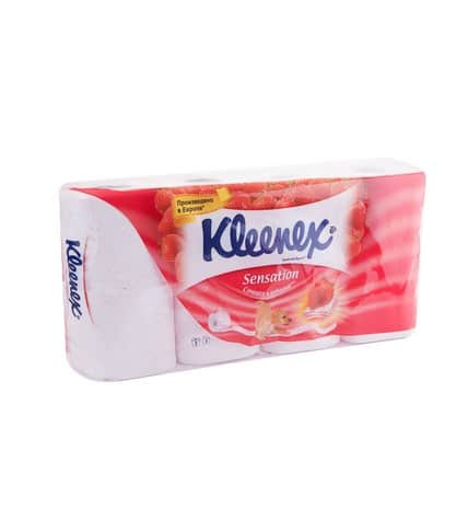 Kleenex Бумага туалетная трехслойная с ароматом Сочная клубника Aroma Care 8 рулонов