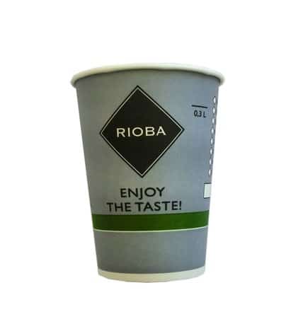 RIOBA Стакан бумажный одноразовый для кофе 300 мл 50 шт