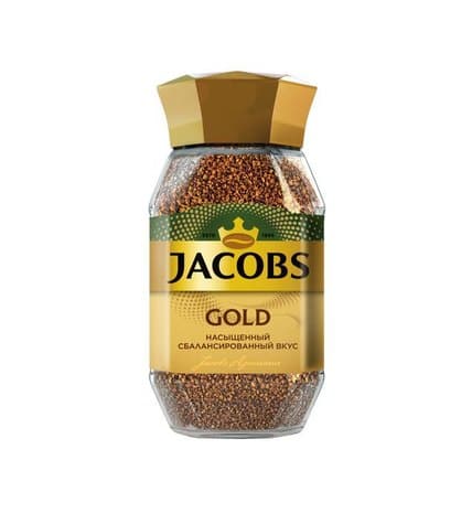 Jacobs Gold Кофе растворимый сублимированный 95 г