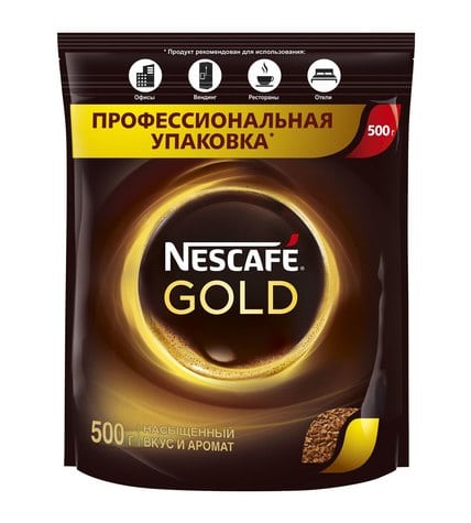 Nescafe Кофе растворимый сублимированный Gold 500 г в пакете