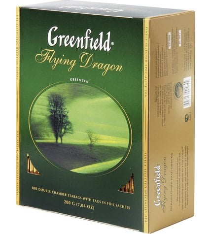 Greenfield Чай зеленый Flying Dragon 100 х 2 г