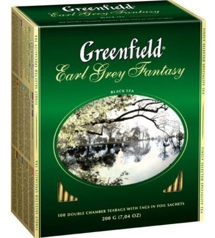 Greenfield Чай черный Earl Grey Fantasy 100 х 2 г