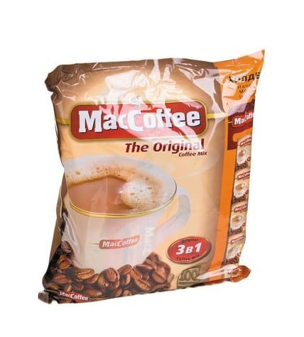 Maccoffee Напиток кофейный растворимый The Original coffee mix 3в1 100 х 20г