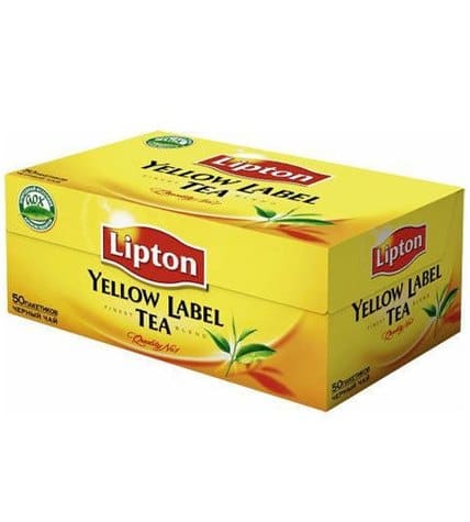 Lipton Yellow Label Чай черный 50 x 2 г