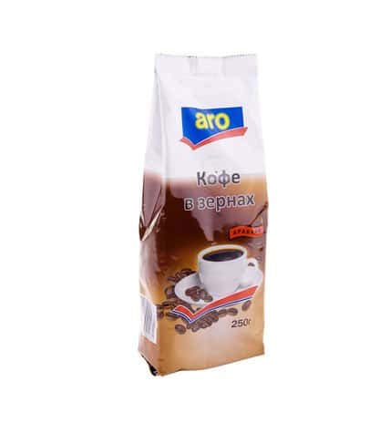 ARO Кофе в зернах натуральный жареный Арабика 250 г 3 шт