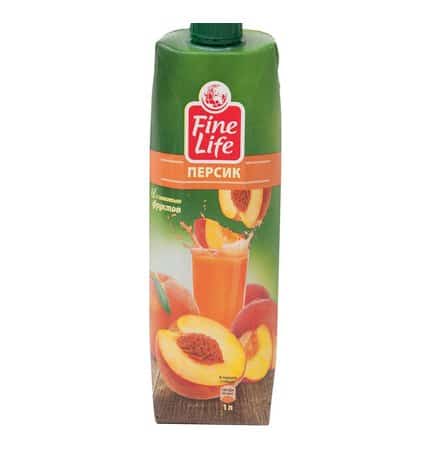 Fine Life Нектар Персик с мякотью 1 л