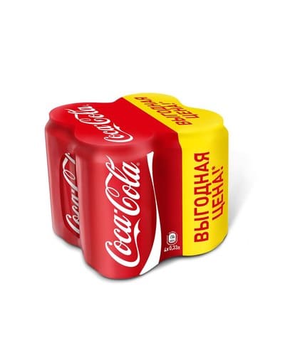 Coca-Cola Напиток сильногазированный 0,33 л 4 шт