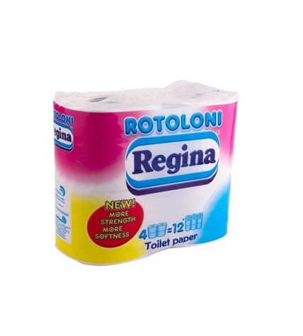 Regina Бумага туалетная двухслойная Rotoloni 4 рулона