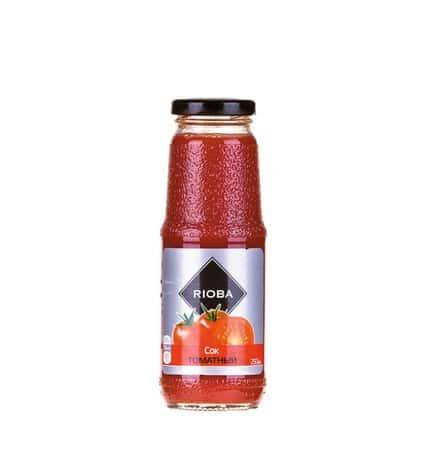 Сок RIOBA томатный с солью, 0,25 л