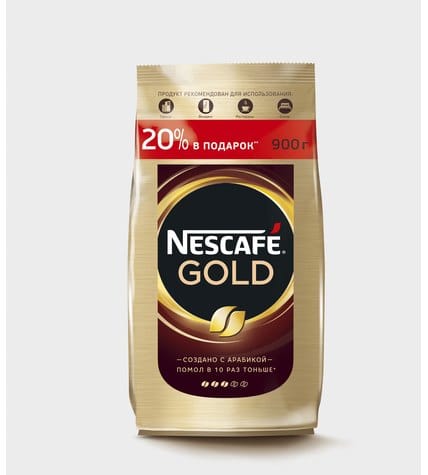 Кофе растворимый  NESCAFE GOLD пакет, 900 г