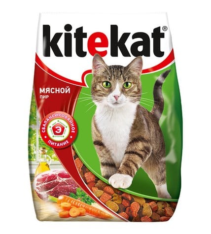 Корм для кошек KITEKAT Мясной пир, 350г