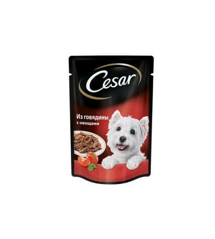 Корм для собак CESAR из Говядины с овощами, 100г