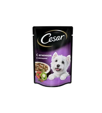 Корм для собак CESAR с ягненком и овощами, 100г