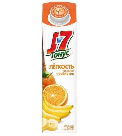Нектар J7 ТОНУС Легкость апельсин и банан с пребиотиком, 0.9 л