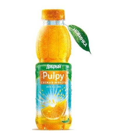 Сокосодержащий напиток ДОБРЫЙ PULPY Апельсин, 0,45 л