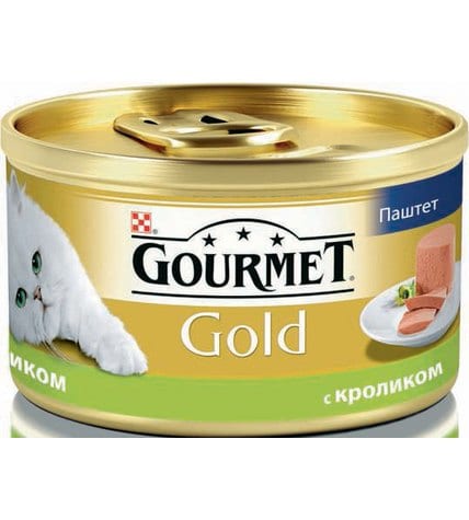 Консервы для кошек GOURMET Gold мусс с кроликом, 85 г