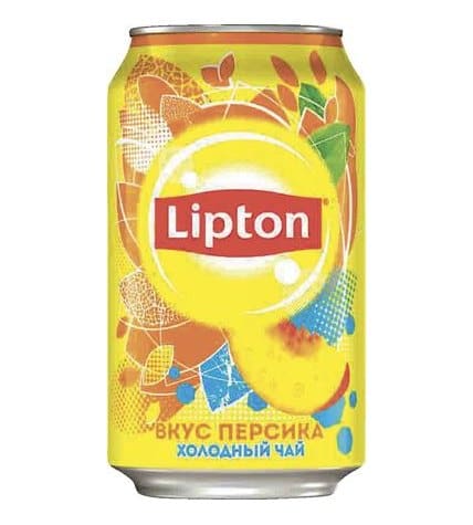 Холодный чай LIPTON вкус персика, 0,33 л