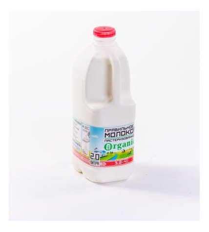 Молоко ПравильноеМолоко пастеризованное 3,2-4%, 2 л