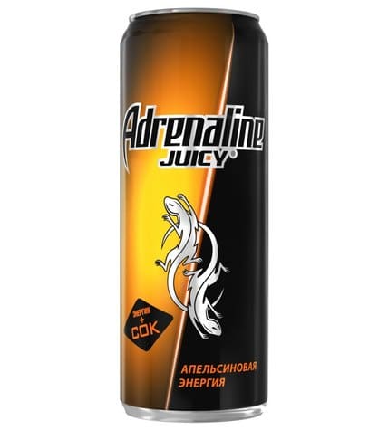 Энергетический напиток ADRENALINE RUSH Orange Energy, 0,5л