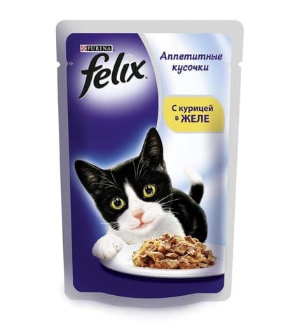 Корм для кошек FELIX с индейкой в желе, 85г