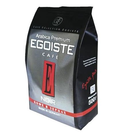 Кофе EGOISTE Arabica Premium Noir в зернах, 500г